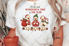 Christmas Goose Trio Illustration PNG Product Image 2