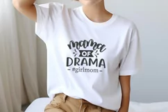 Mama Of Drama #girlmom SVG Product Image 1