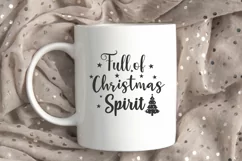 Full Of Christmas Spirit SVG, Funny Christmas SVG Product Image 1