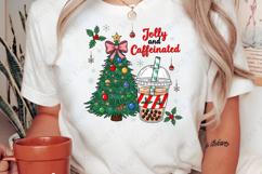 Jolly &amp; Caffeinated Coffee Christmas PNG Product Image 2