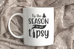 Tis The Season To Get Tipsy SVG, Funny Christmas SVG Product Image 2