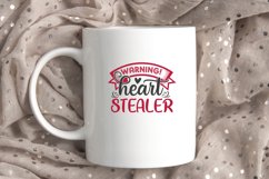 Warning Heart Stealer SVG, Valentine&#039;s Day SVG Product Image 2