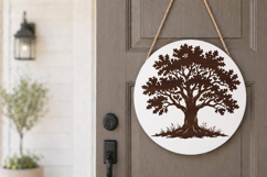 Nature Oak Tree Laser Cut SVG Product Image 2