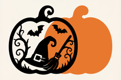 Witch Hat Pumpkin SVG Product Image 2
