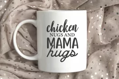 Chicken Nugs and Mama Hugs SVG, Funny Baby Quote SVG Product Image 1