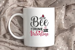 Bee Mine For Valentine SVG, Valentine&#039;s Day SVG Product Image 1