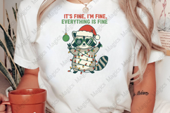 Raccoon Christmas Sublimation PNG Product Image 2