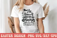 and he himself carried our sins in his body on the cross SVG Product Image 2