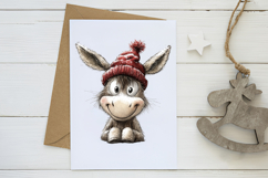 Cute Animals Christmas Clipart Product Image 3
