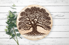 Heritage Oak Tree with Roots SVG Product Image 3