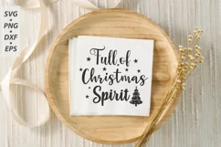Full Of Christmas Spirit SVG, Funny Christmas SVG Product Image 2