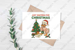 Just Waiting for Christmas Funny Goose Product Image 3