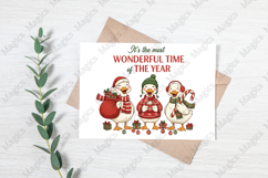 Christmas Goose Trio Illustration PNG Product Image 3
