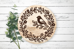 Rustic Nature Circle Laser Cut Design Product Image 3