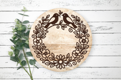 Nature Round Sign Laser Cut Design Product Image 3