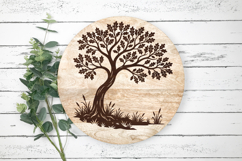 Scenic Oak Tree Laser Cut SVG Product Image 3