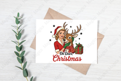 Retro Girl Christmas PNG Sublimation Product Image 3