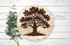 Nature Oak Tree Laser Cut SVG Product Image 3