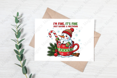 Funny Cute Snowman Png Christmas PNG Product Image 3