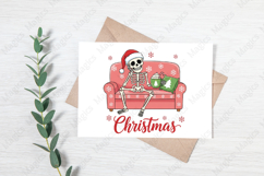 Funny Christmas Skeleton PNG Sublimation Product Image 3