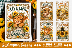 Vintage Farmhouse Kitchen Towel Sublimation PNG Product Image 3
