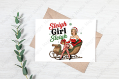 Retro Girl Christmas PNG Sublimation Product Image 3