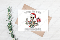 Funny Christmas Skeleton PNG Sublimation Product Image 3