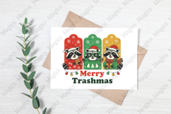 Funny Merry Trashmas Raccoons PNG Product Image 3