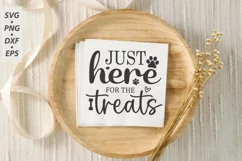 Just Here For The Treats SVG, Dog Bandana SVG Product Image 3