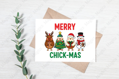 Christmas Chicken Merry Chick-Mas Png Product Image 3
