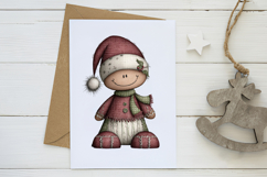 Cute Christmas Characters clipart Product Image 3