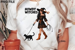 Howdy Witches,Vintage Halloween PNG Product Image 1