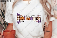 Halloween PNG, Coquette Bow Halloween PNG Product Image 1