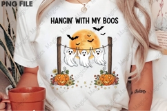 Ghost Hangin’ with My Boos Halloween Png Product Image 1