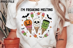 Freaking Melting Funny Halloween PNG Product Image 1