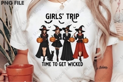 Salem Girls Trip,Vintage Halloween PNG Product Image 1