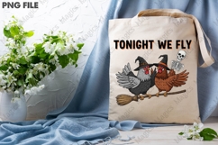 Funny Chicken Witch Halloween PNG Product Image 2