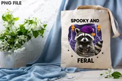 Raccoon Spooky and Feral Halloween PNG Product Image 2