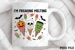 Freaking Melting Funny Halloween PNG Product Image 3
