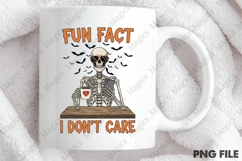 Sarcastic Skeleton Coffee Halloween Png Product Image 3