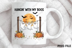 Ghost Hangin’ with My Boos Halloween Png Product Image 3
