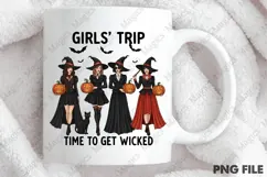 Salem Girls Trip,Vintage Halloween PNG Product Image 3