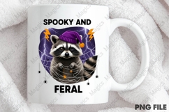 Raccoon Spooky and Feral Halloween PNG Product Image 3