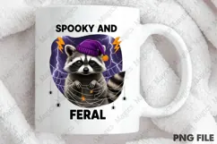 Raccoon Spooky and Feral Halloween PNG Product Image 3