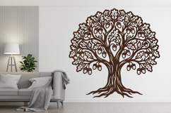 Woodland Acorn Oak Tree SVG Design Product Image 4