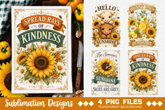 Vintage Farmhouse Kitchen Towel Sublimation PNG Product Image 4