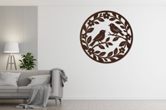Bird Pair Circle Wreath SVG Product Image 4