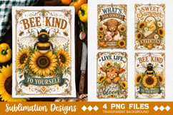 Vintage Farmhouse Kitchen Towel Sublimation PNG Product Image 4