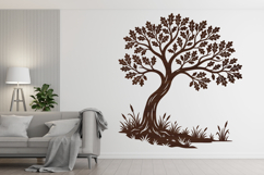 Scenic Oak Tree Laser Cut SVG Product Image 4