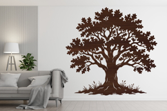 Nature Oak Tree Laser Cut SVG Product Image 4